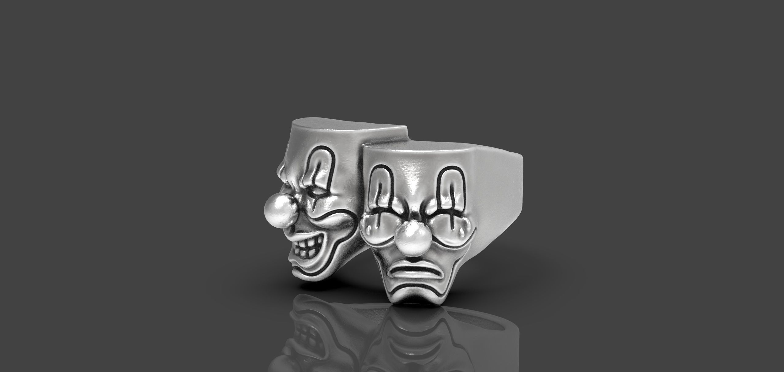 Smile Theatre Mask 3D print model_1