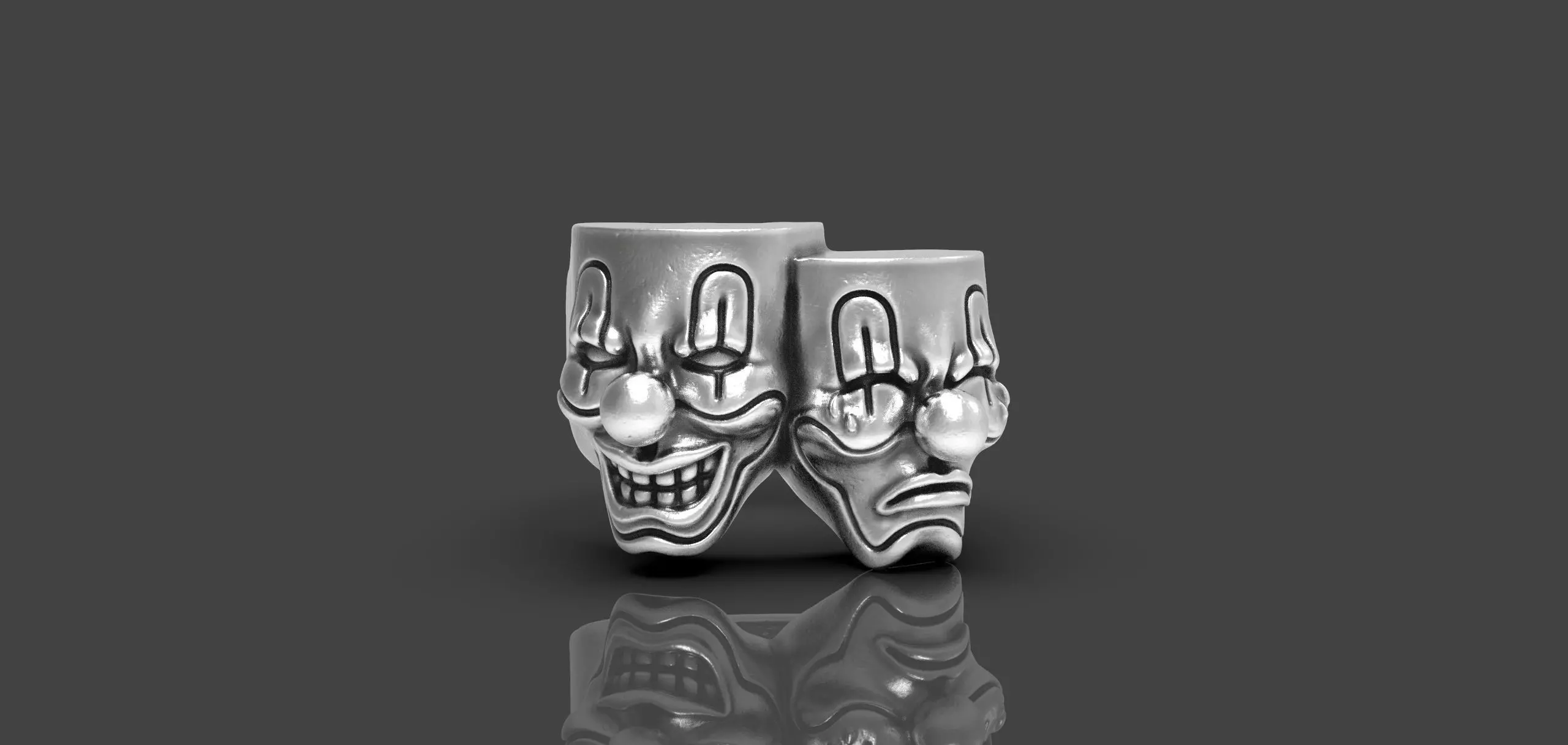 Smile Theatre Mask 3D print model_0