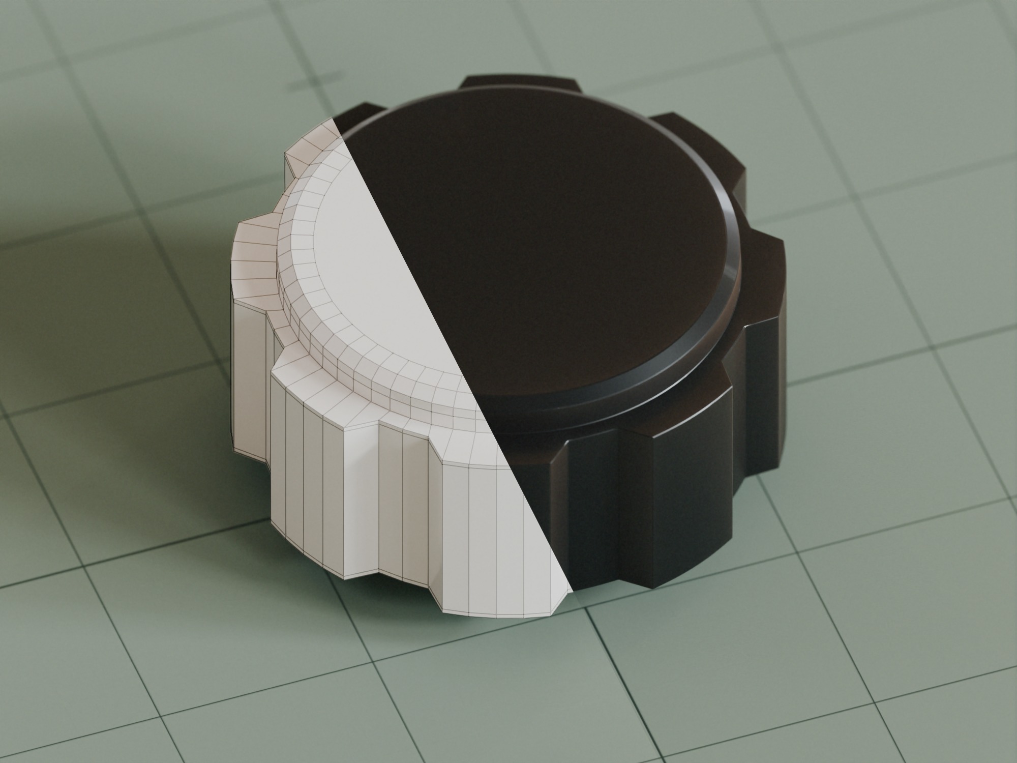 25 Unique Dials and Knobs Game Ready Subdivision Ready  Low-poly 3D model_15