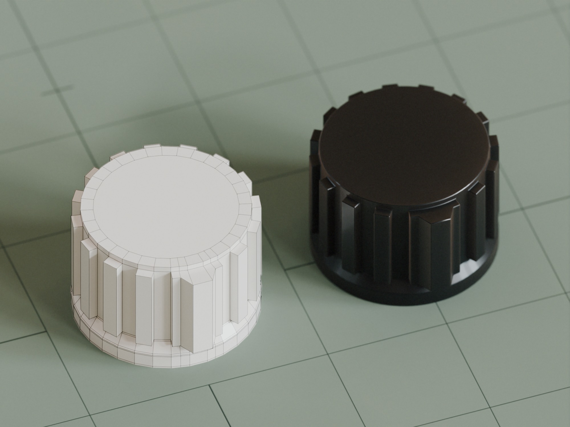 25 Unique Dials and Knobs Game Ready Subdivision Ready  Low-poly 3D model_6