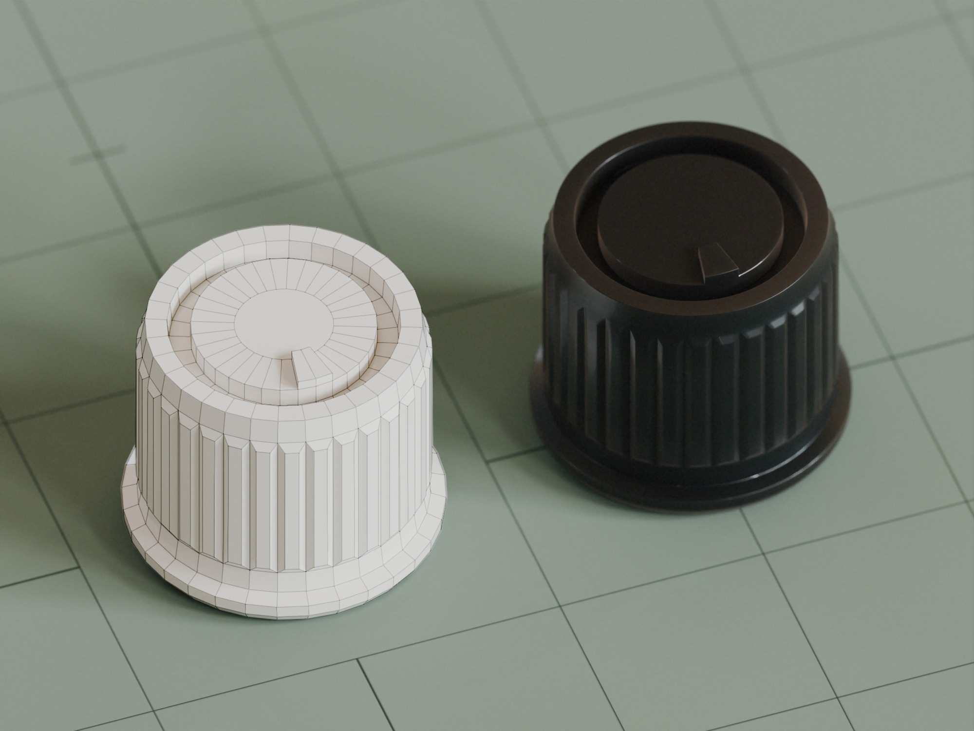 25 Unique Dials and Knobs Game Ready Subdivision Ready  Low-poly 3D model_10