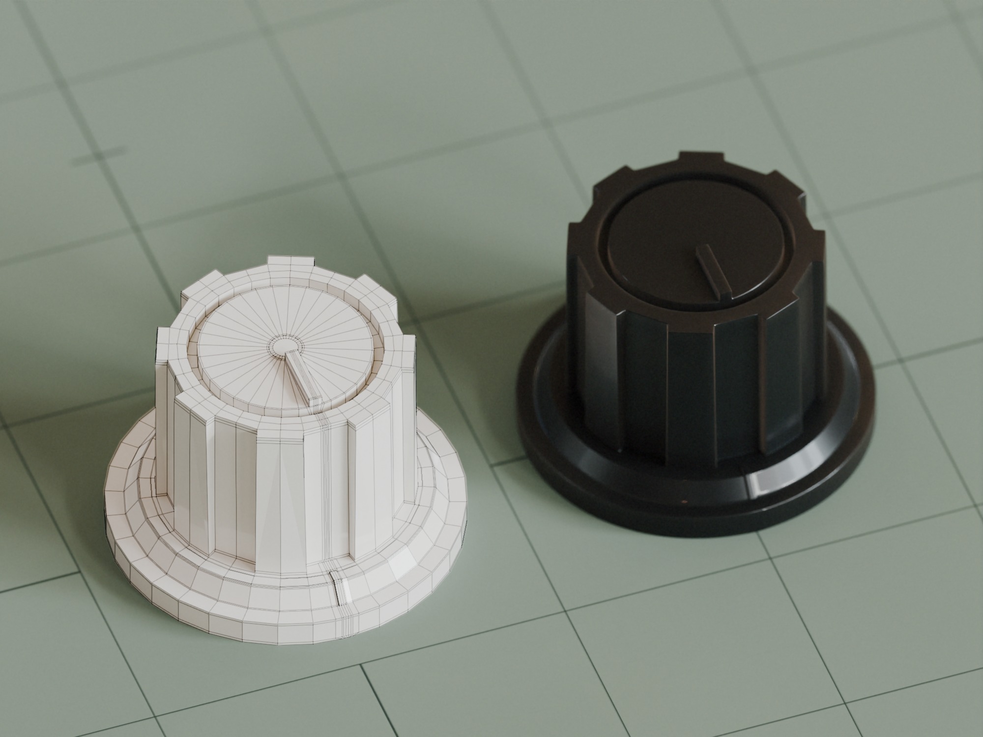 25 Unique Dials and Knobs Game Ready Subdivision Ready  Low-poly 3D model_4