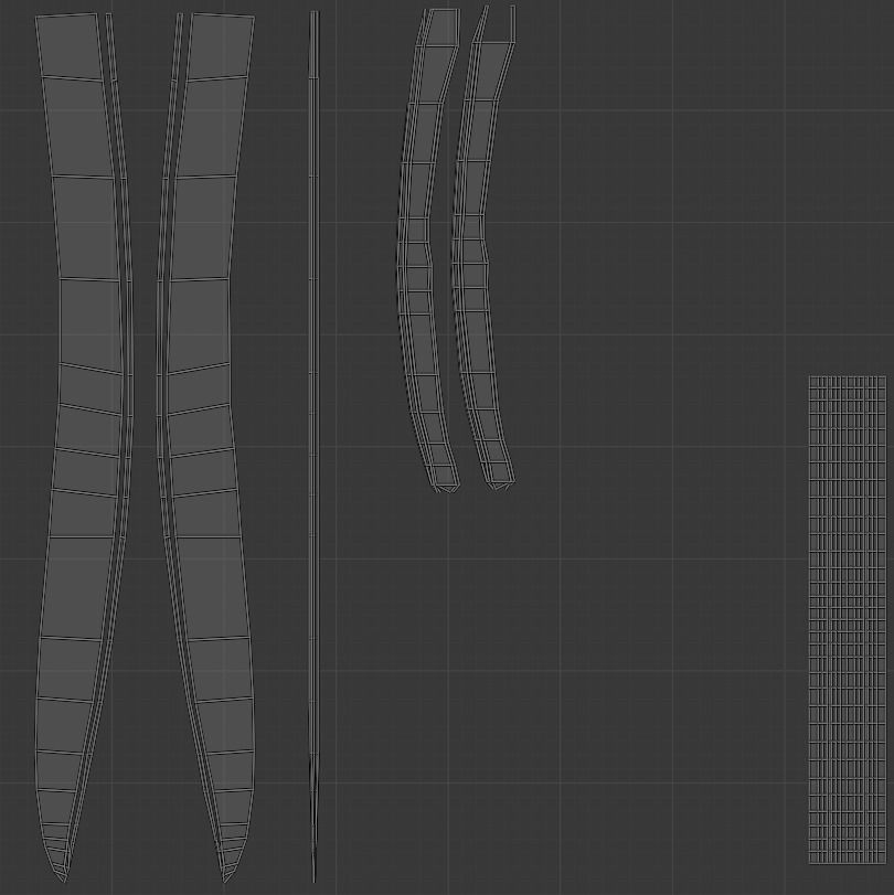 Yatagan Sword Low-poly 3D model_16