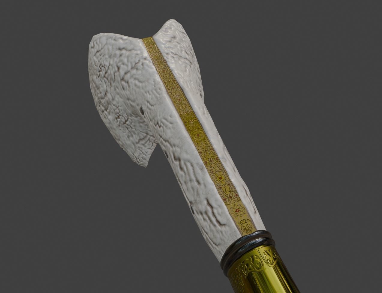 Yatagan Sword Low-poly 3D model_11