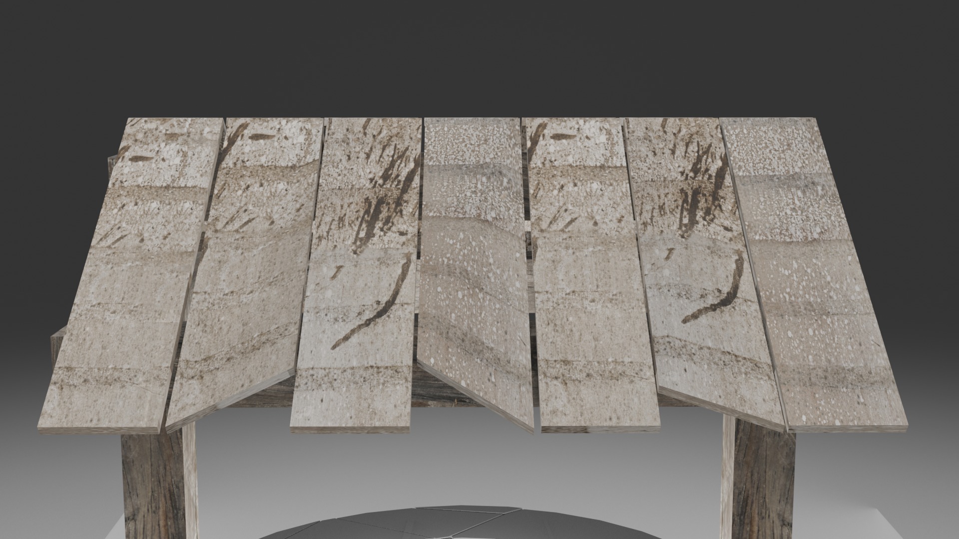 Brunnen Old Realistic Well Model with Detailed Water Shader Free 3D model_1