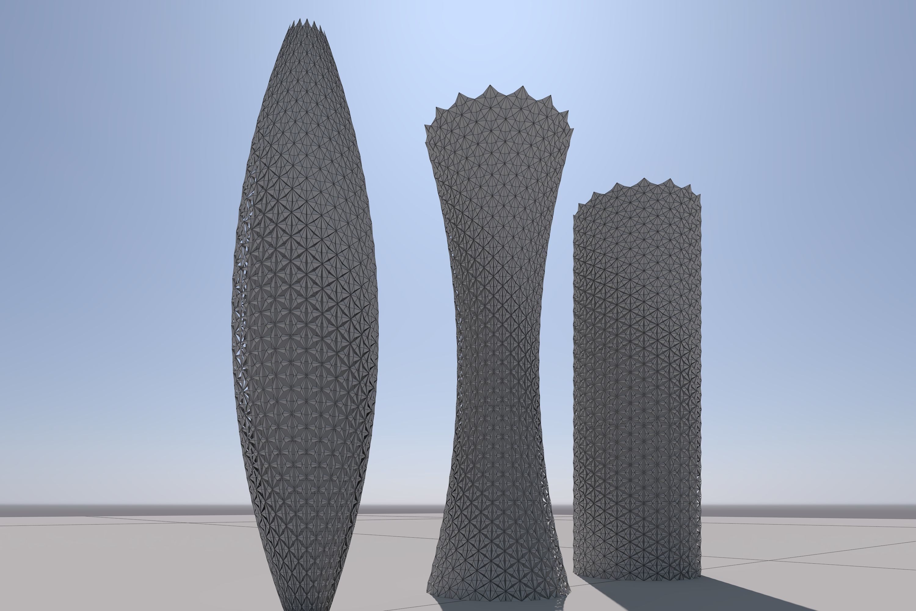 parametric Tower models 3D model_5