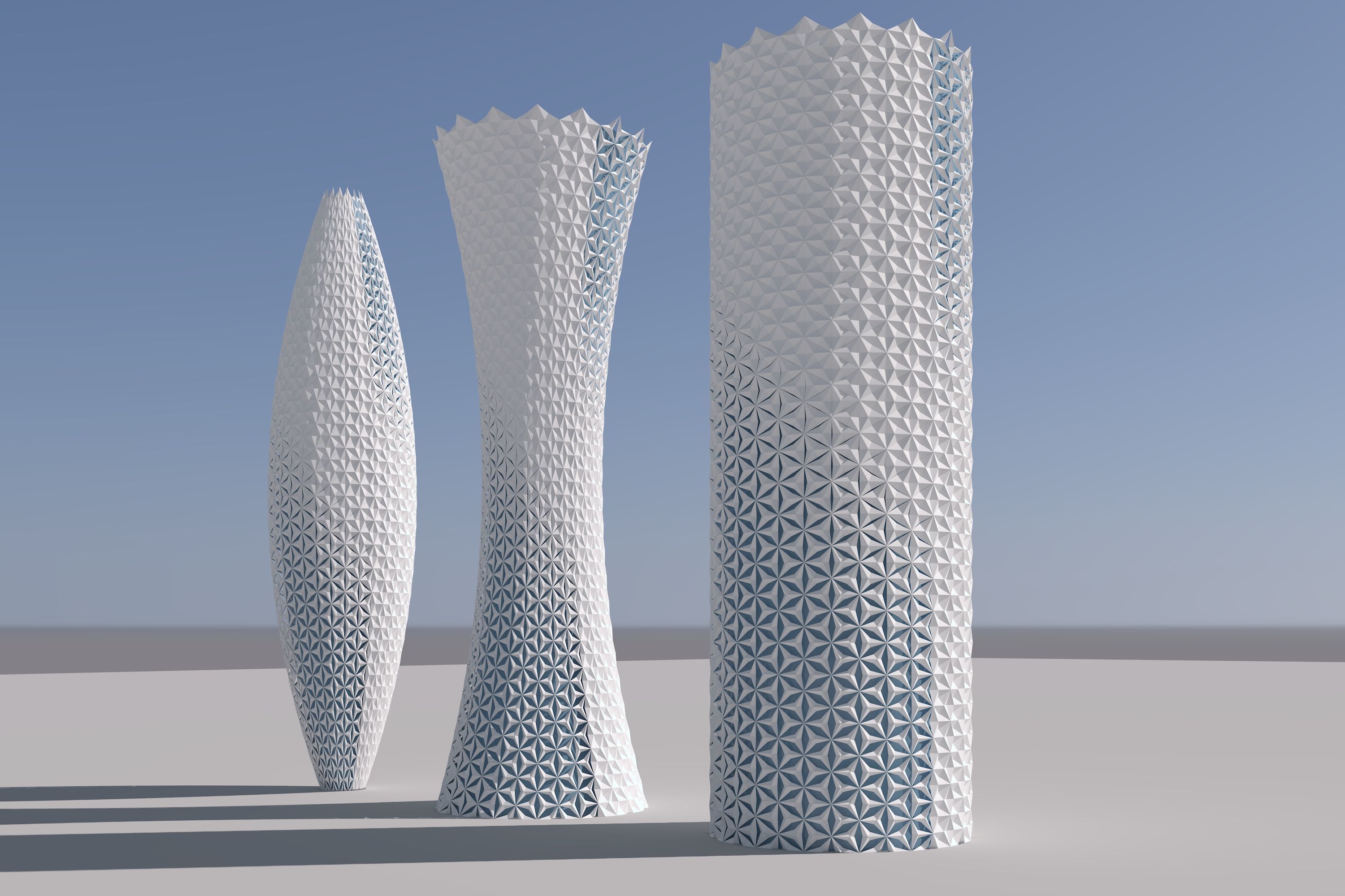 parametric Tower models 3D model_4