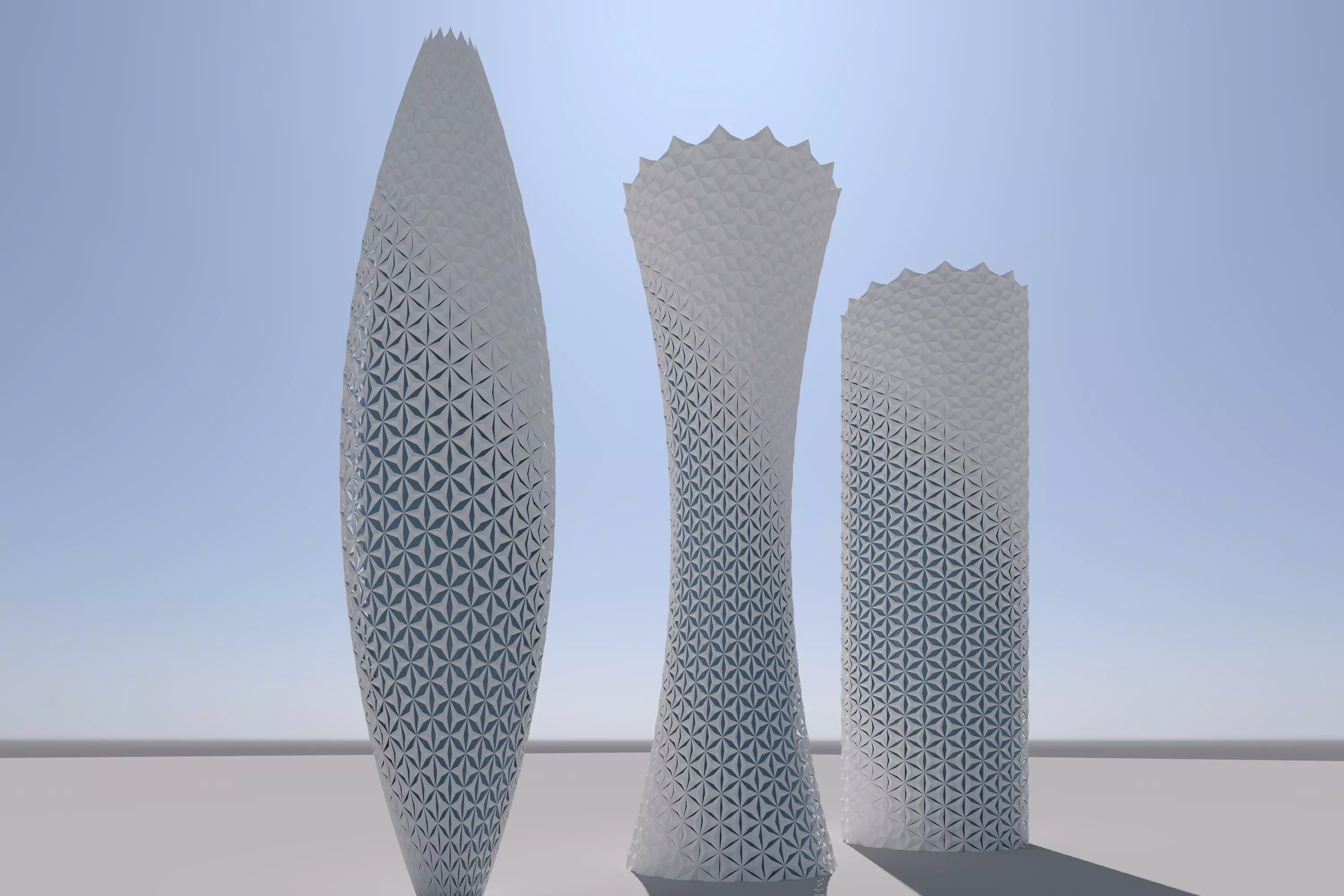 parametric Tower models 3D model_0
