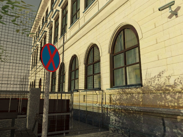 European High School 3D Model 3D model_3