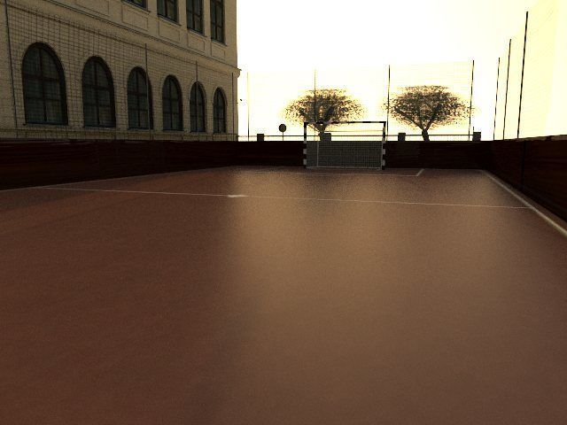 European High School 3D Model 3D model_2