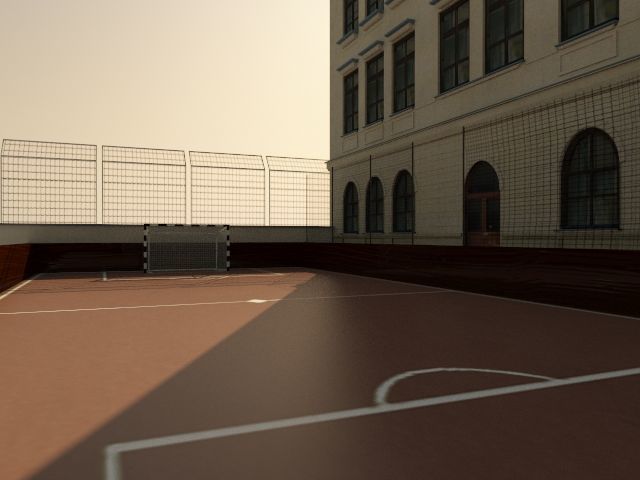 European High School 3D Model 3D model_5