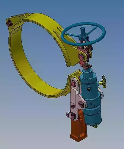 Hydraulic band brake 750 mm diameter