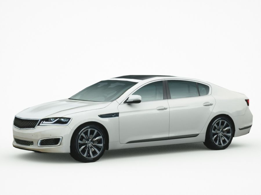 Generic Sedan v12 Low-poly 3D model_8