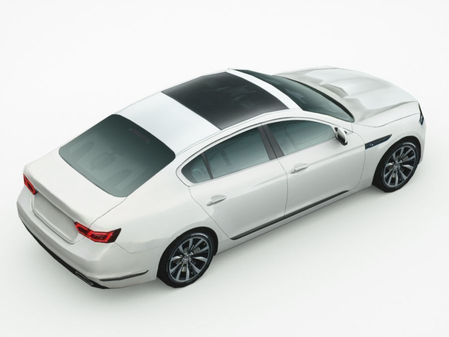 Generic Sedan v12 Low-poly 3D model_5