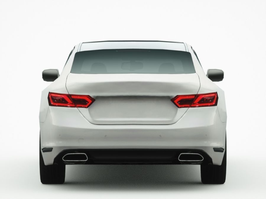 Generic Sedan v12 Low-poly 3D model_6