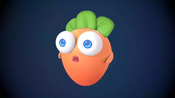 Cartoon Mascot orange 