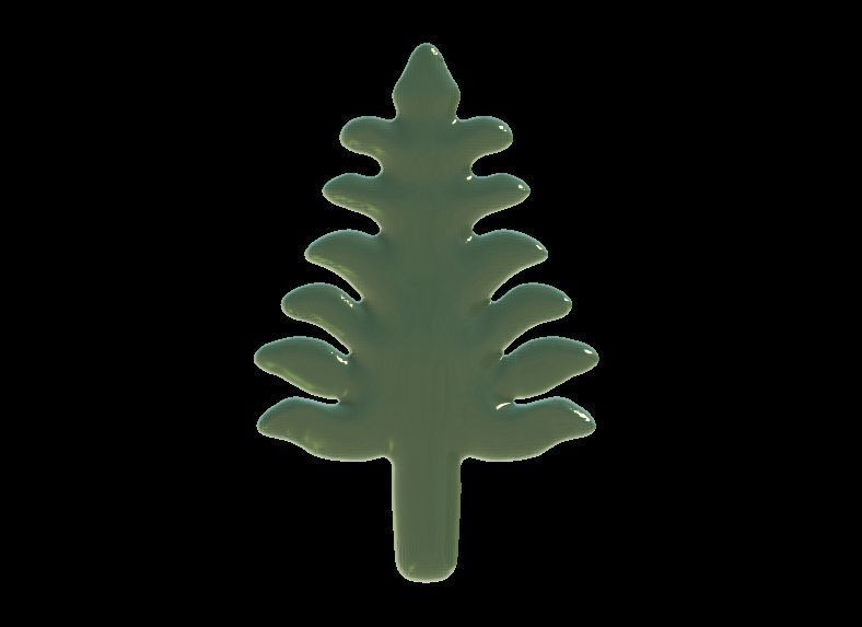 Christmas Tree Fridge Magnet 3D print model_6