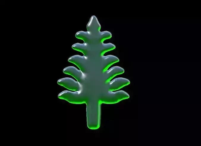 Christmas Tree Fridge Magnet 3D print model