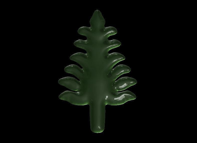 Christmas Tree Fridge Magnet 3D print model_3
