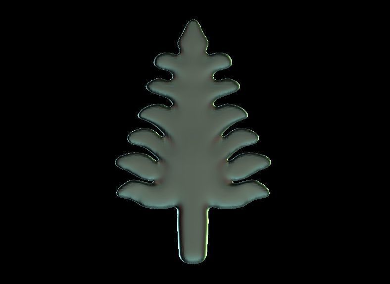 Christmas Tree Fridge Magnet 3D print model_5