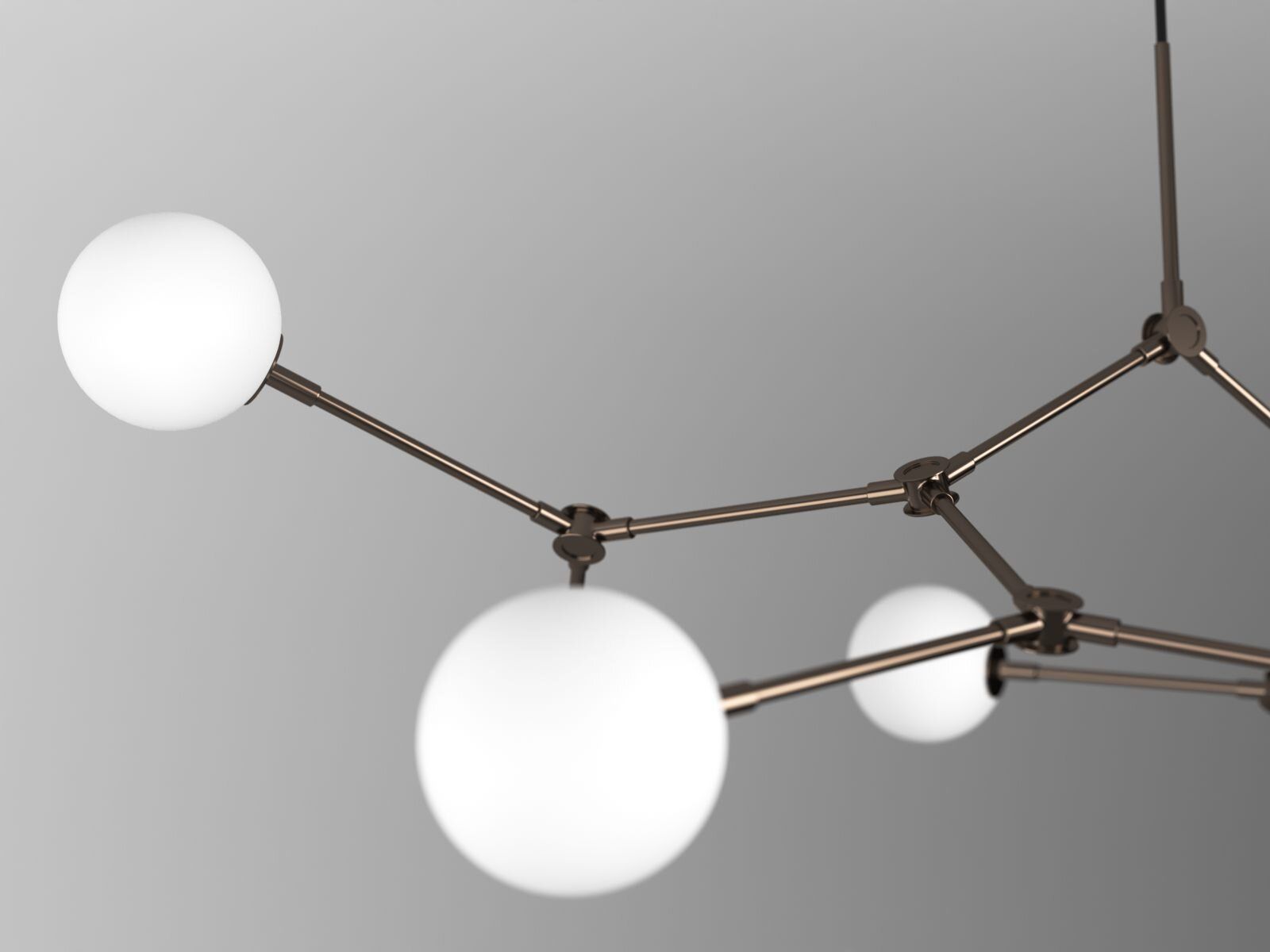 Drop Chandelier Bulp 3D model_1