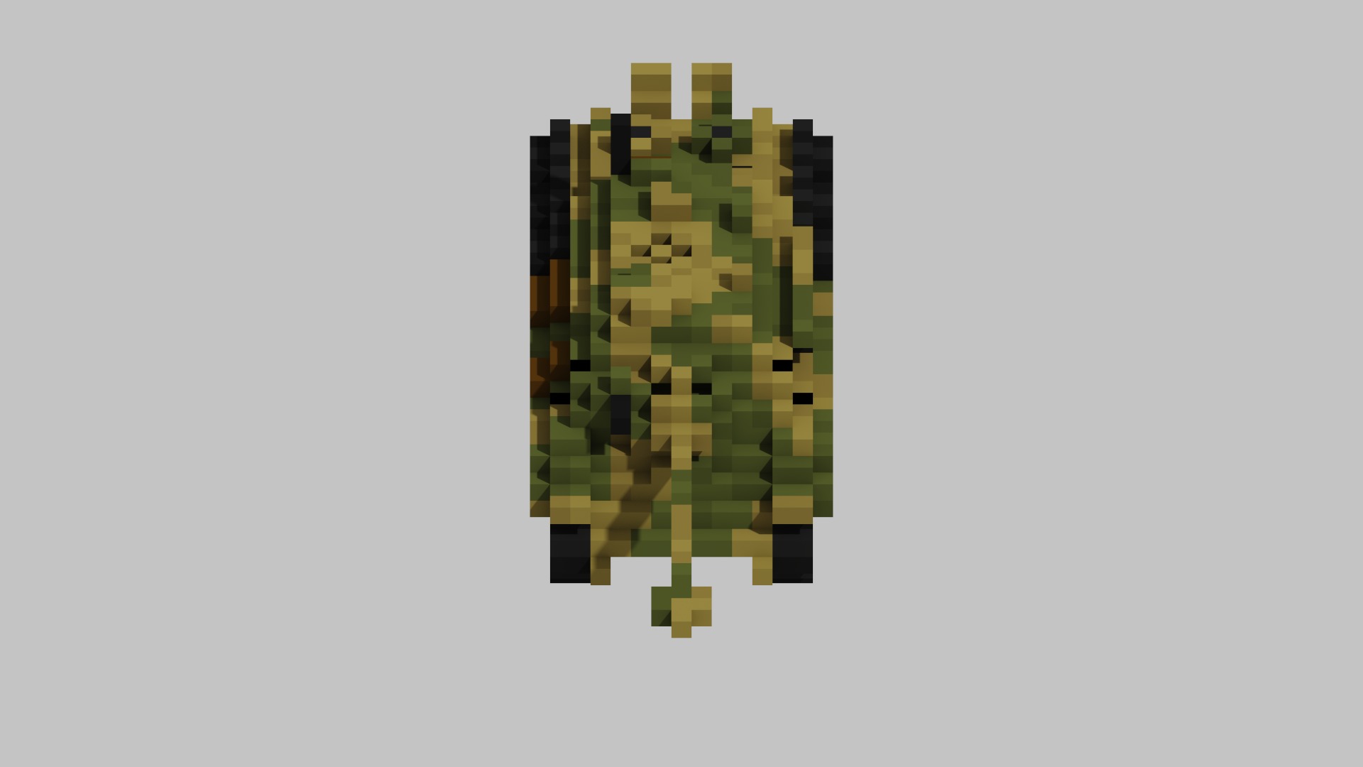 Jagdpanzer V Jagdpanther Tank Voxel Low-poly 3D model_11