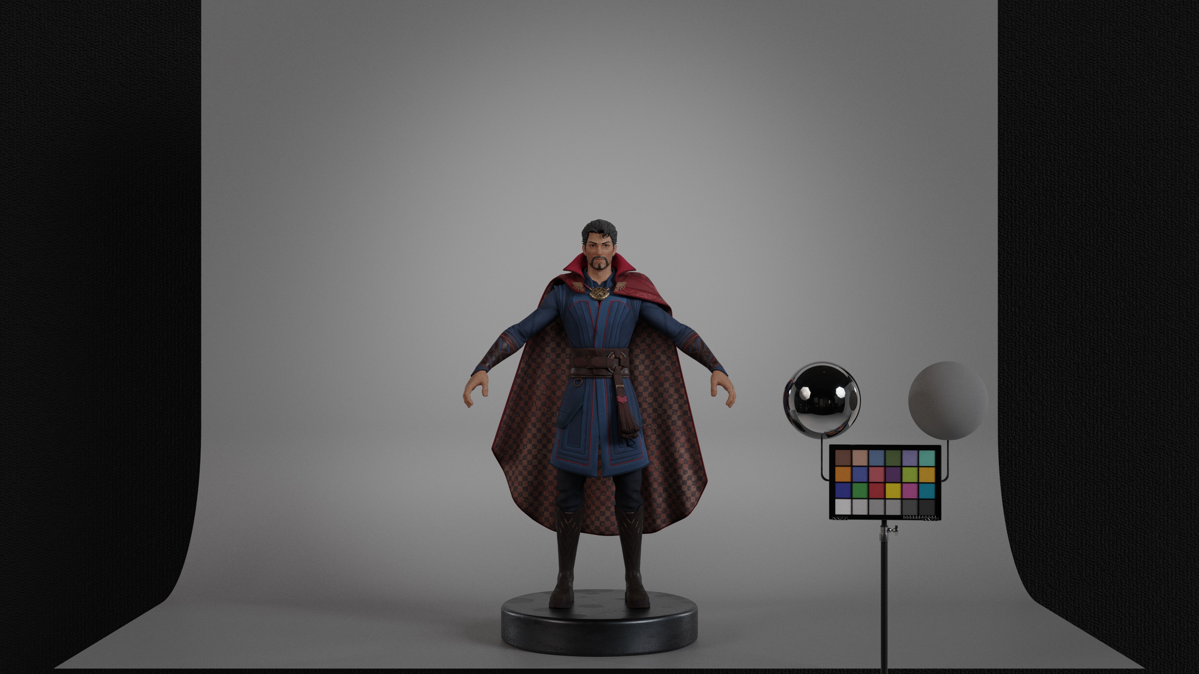 Doctor Strange Low-poly 3D model_1
