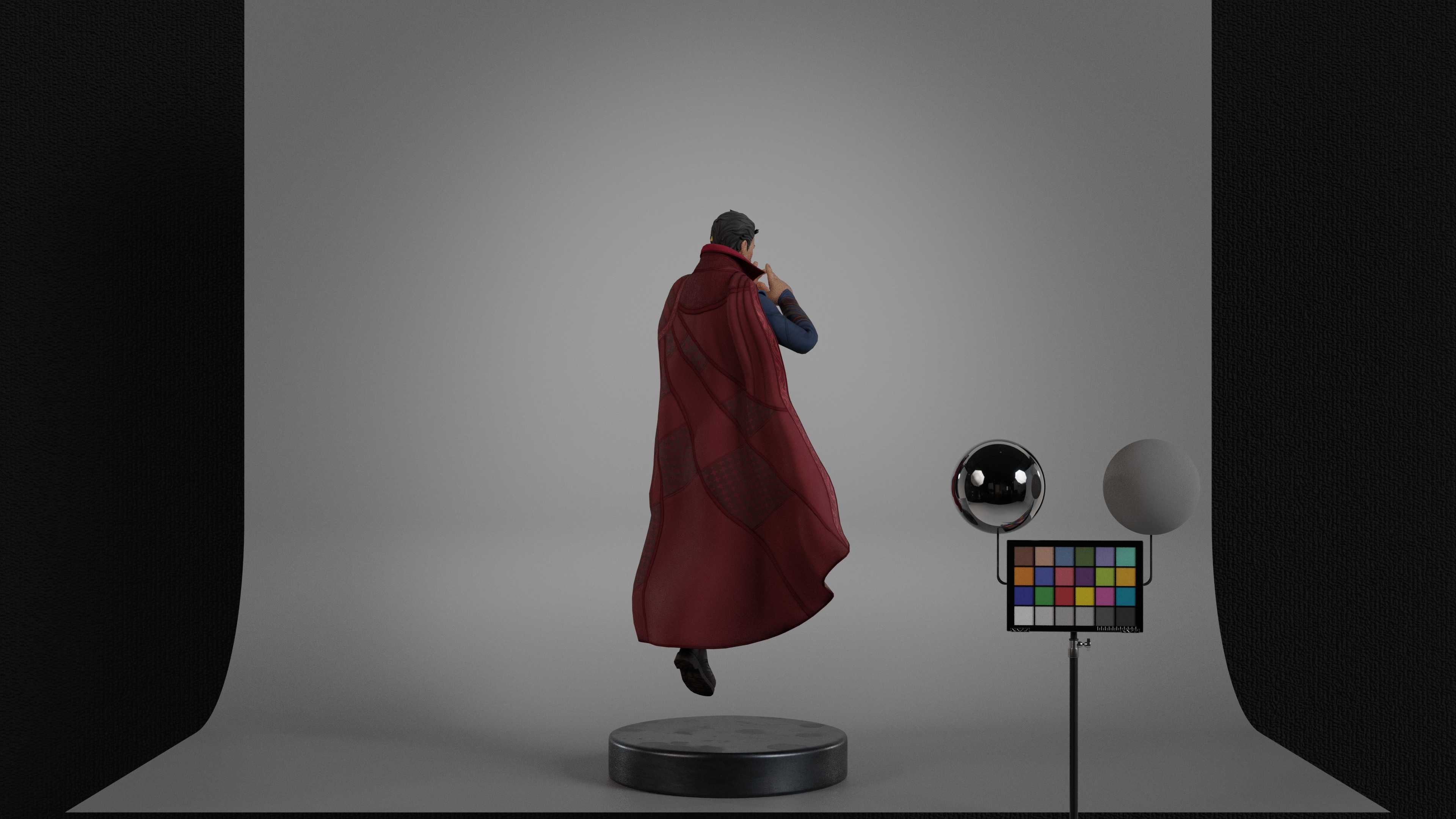 Doctor Strange Low-poly 3D model_12