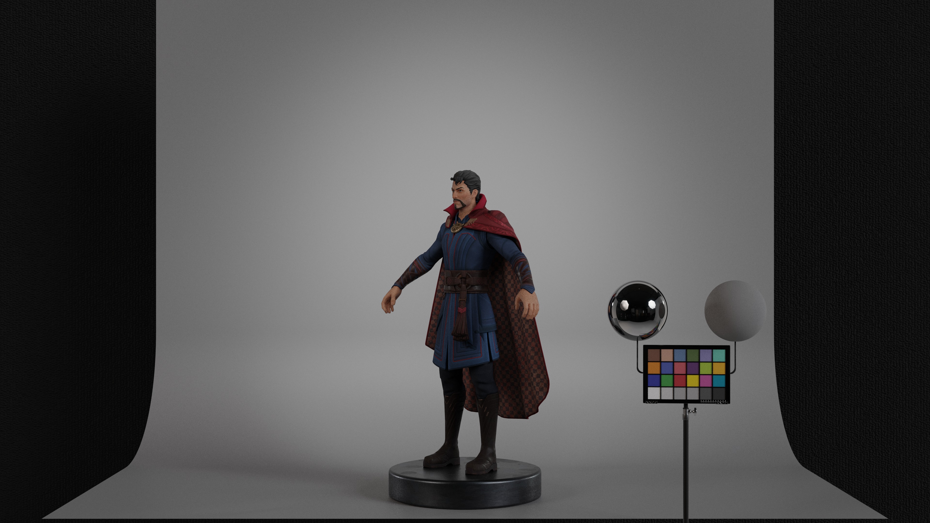 Doctor Strange Low-poly 3D model_8