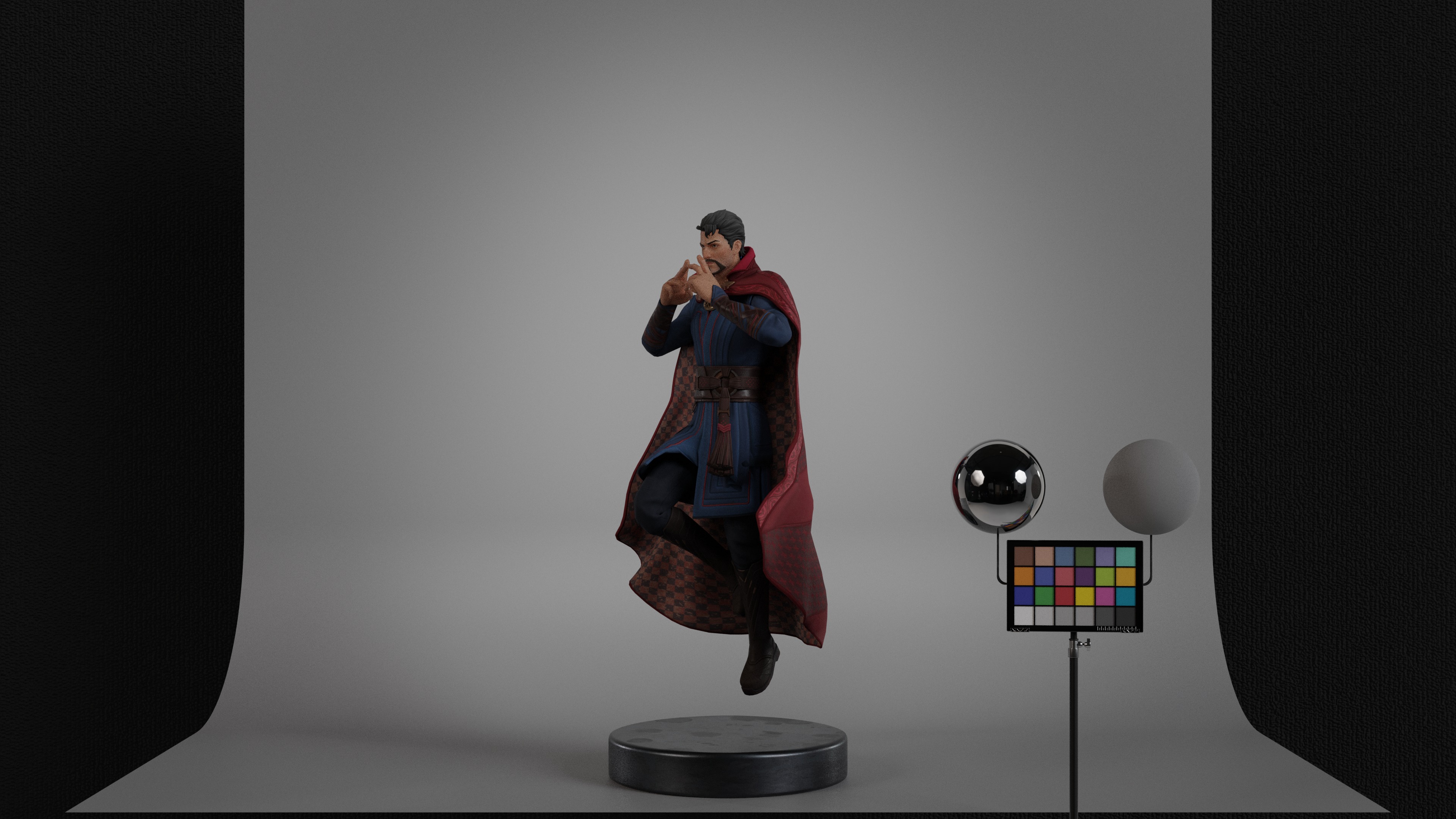 Doctor Strange Low-poly 3D model_16