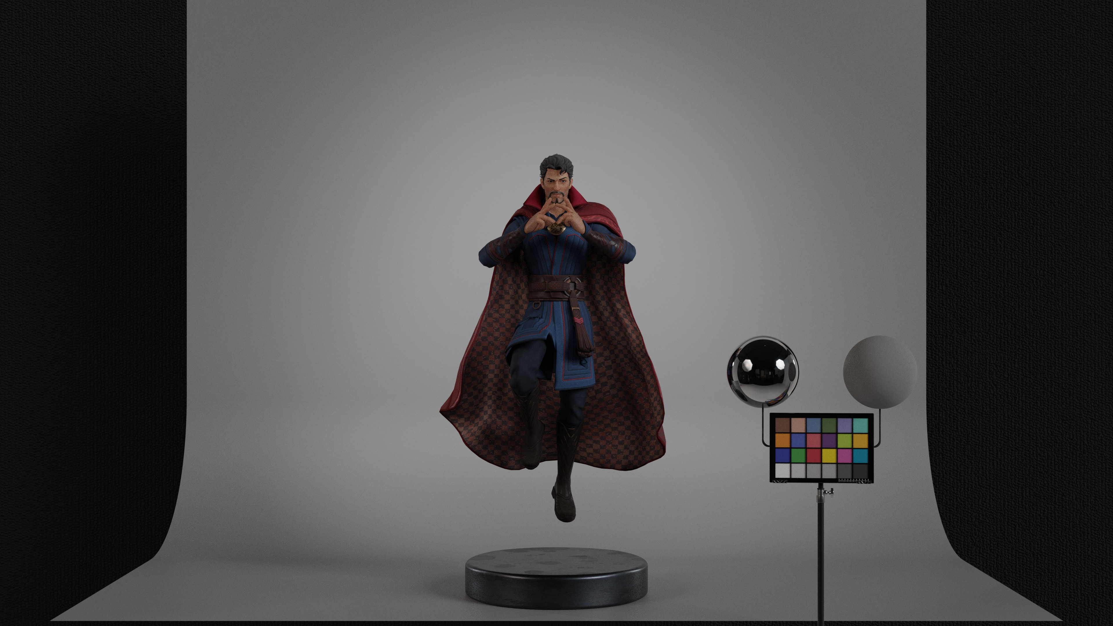 Doctor Strange Low-poly 3D model_9