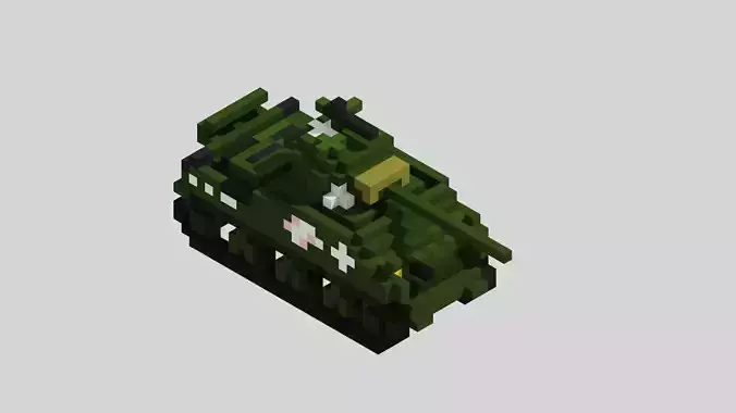 M4 Sherman Tank Voxel