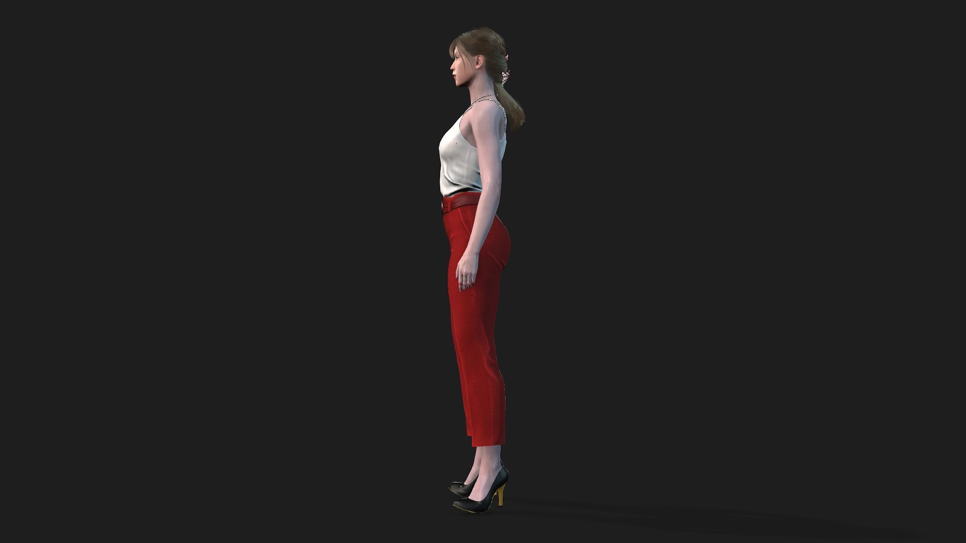 High Quality 3D Model of a Woman 3D model_3