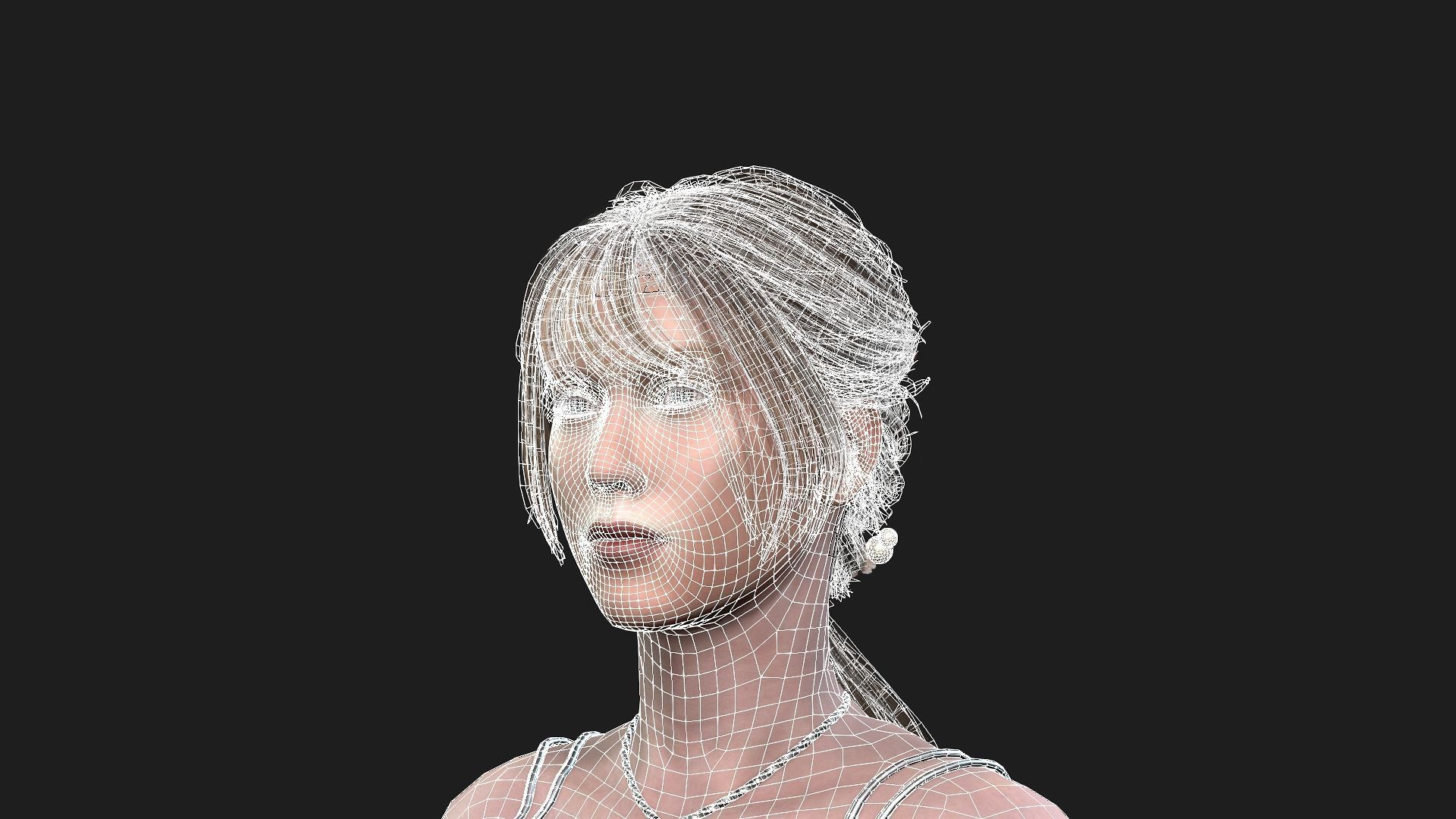 High Quality 3D Model of a Woman 3D model_20