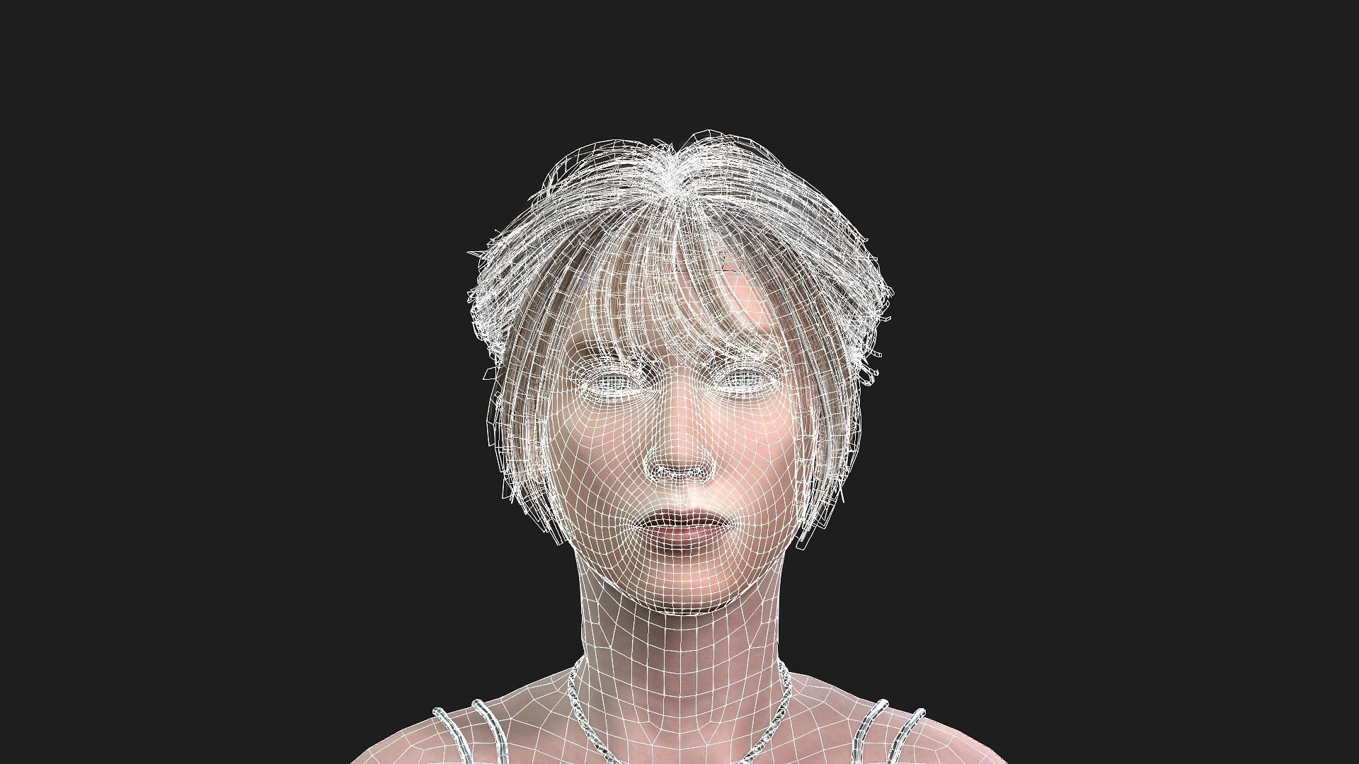 High Quality 3D Model of a Woman 3D model_19