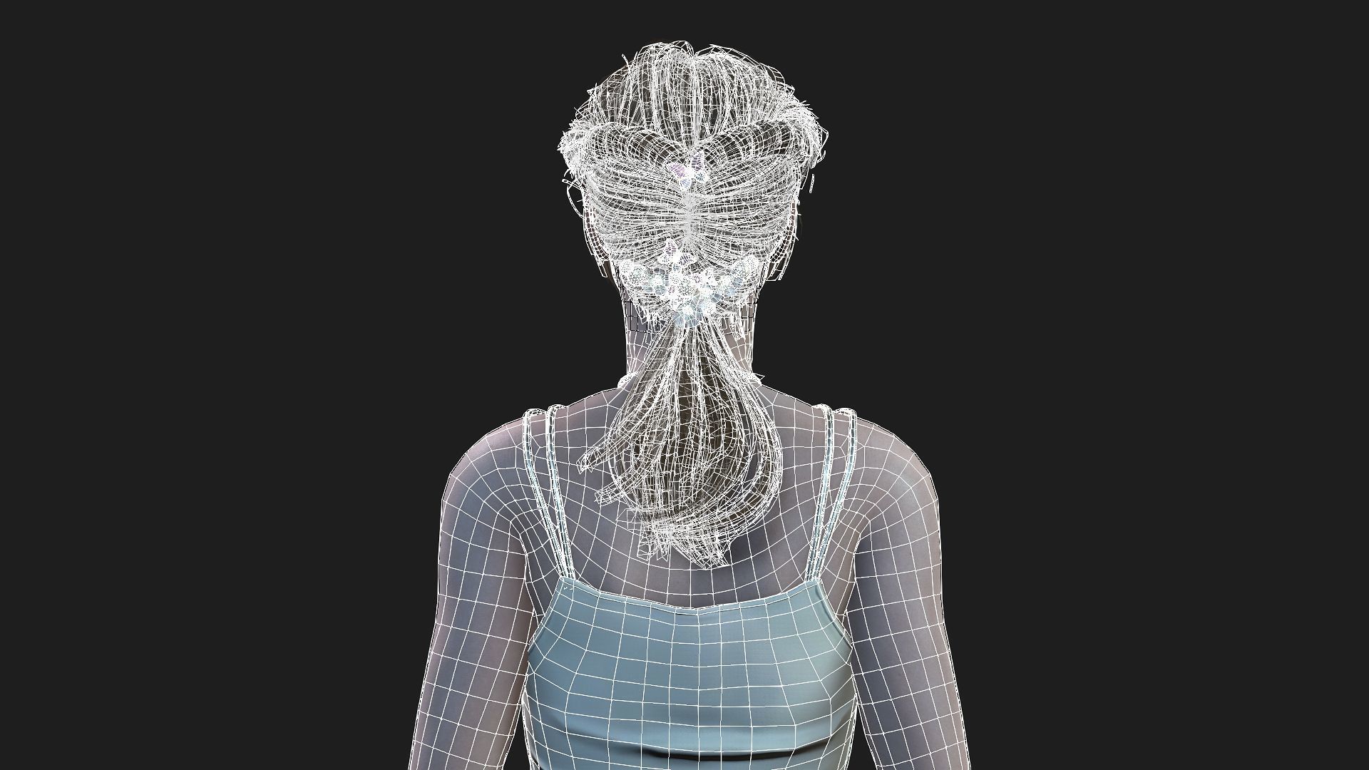 High Quality 3D Model of a Woman 3D model_18