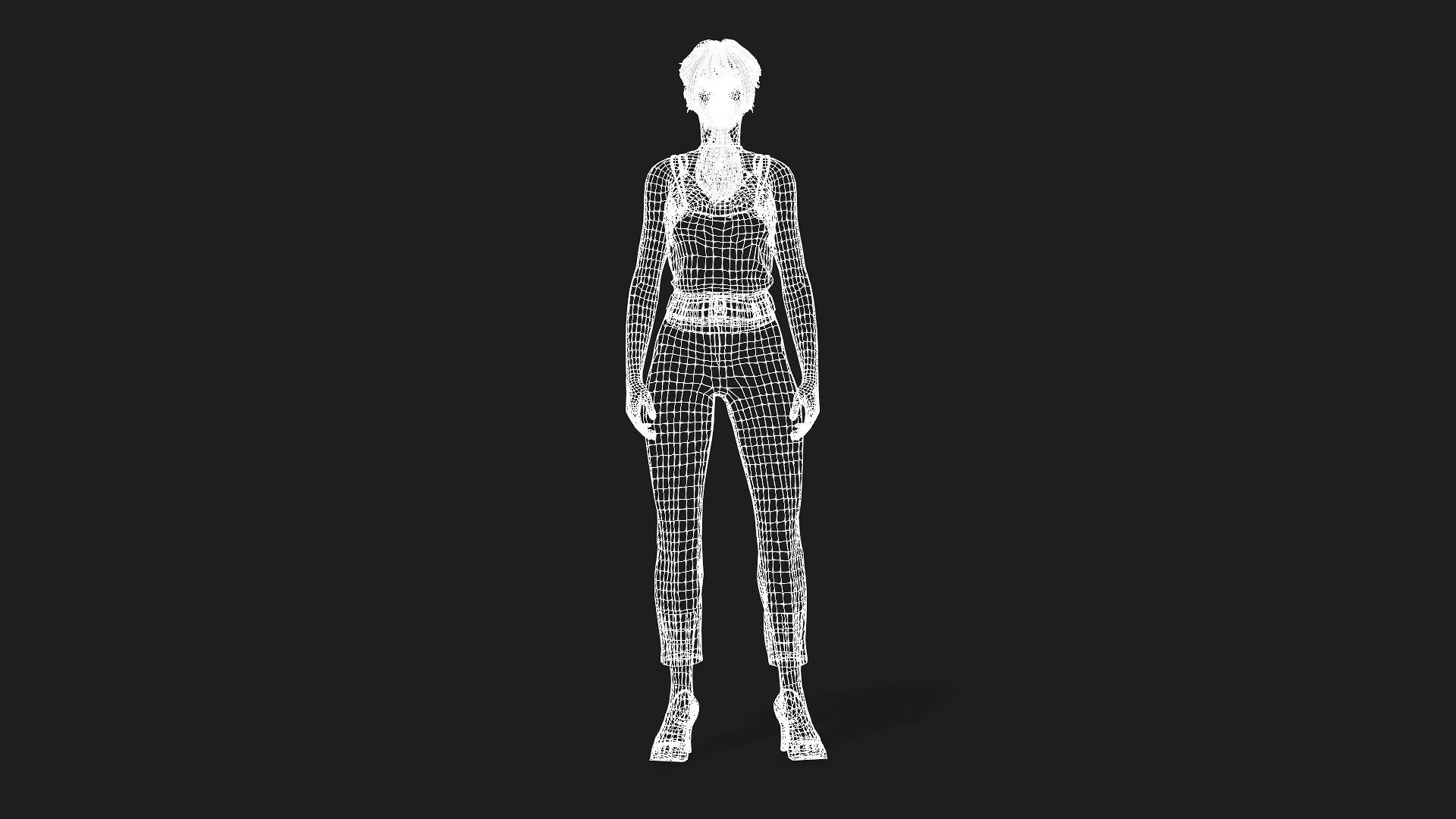 High Quality 3D Model of a Woman 3D model_8
