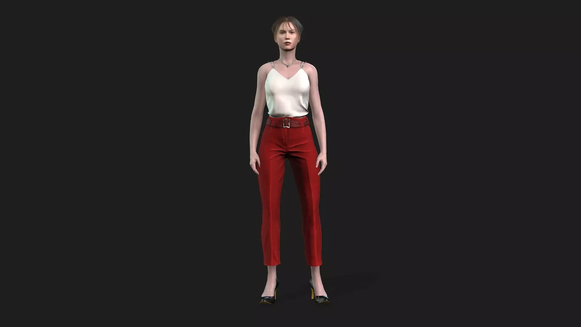 High Quality 3D Model of a Woman 3D model_0