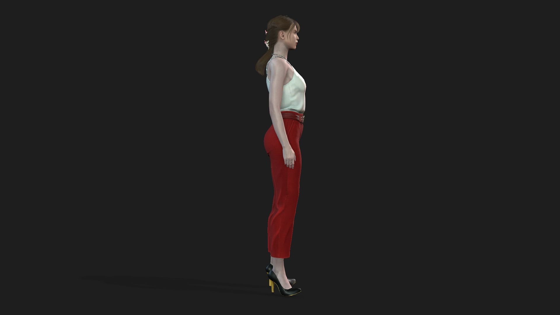 High Quality 3D Model of a Woman 3D model_2