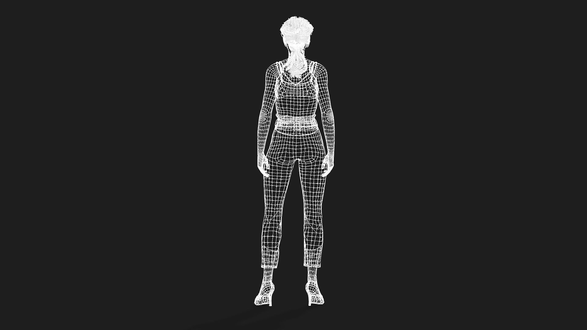 High Quality 3D Model of a Woman 3D model_12