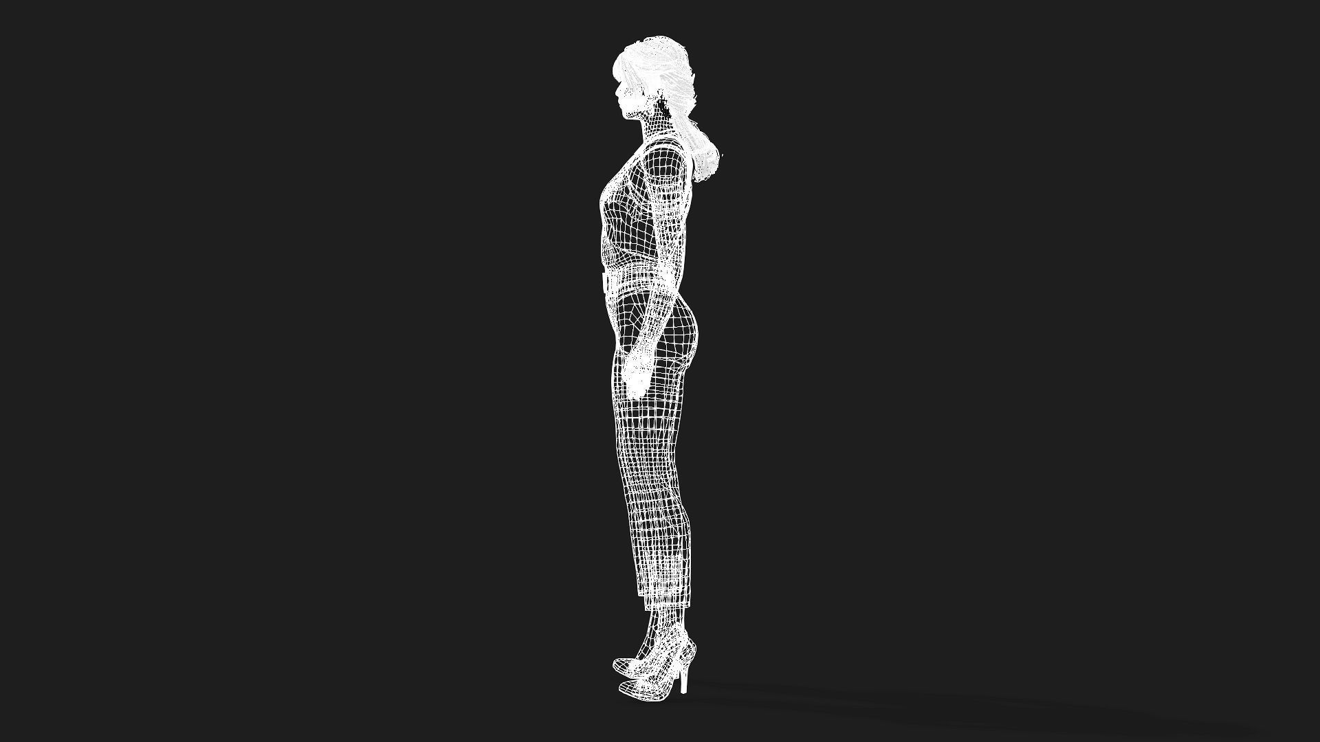 High Quality 3D Model of a Woman 3D model_11