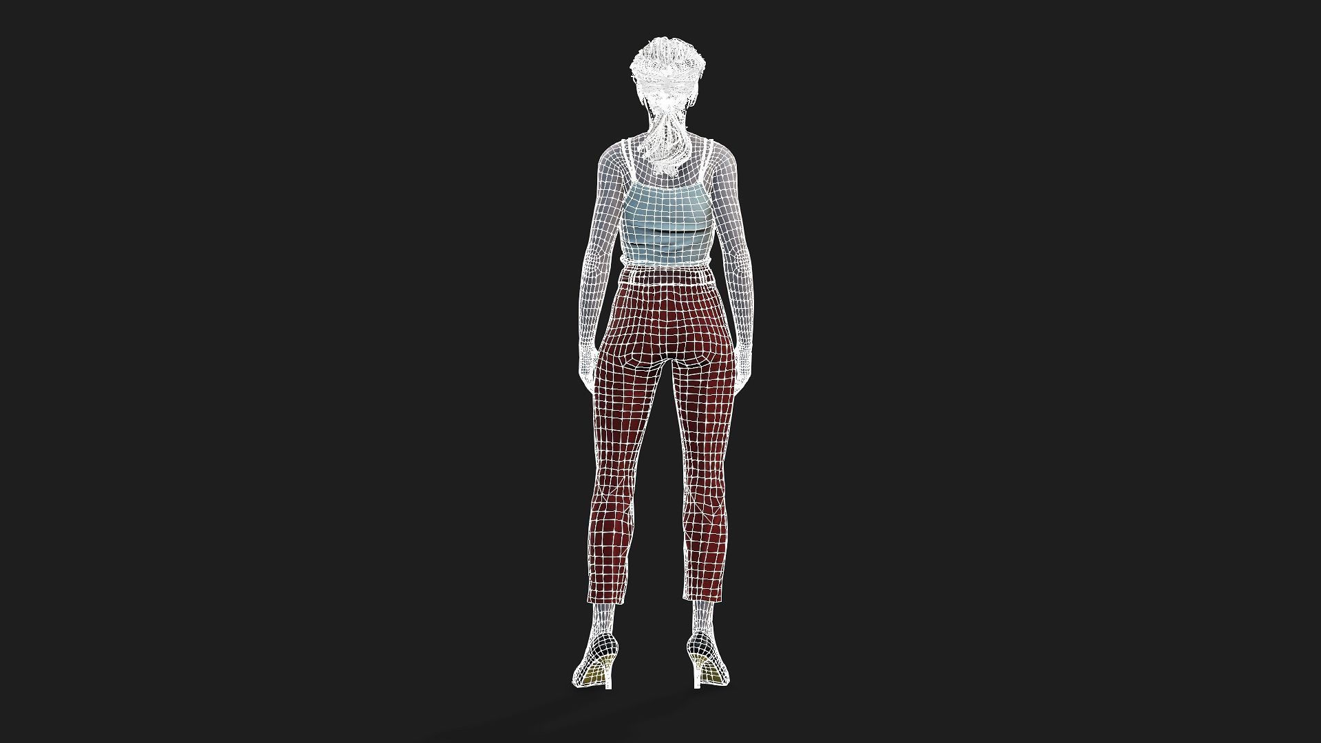 High Quality 3D Model of a Woman 3D model_17