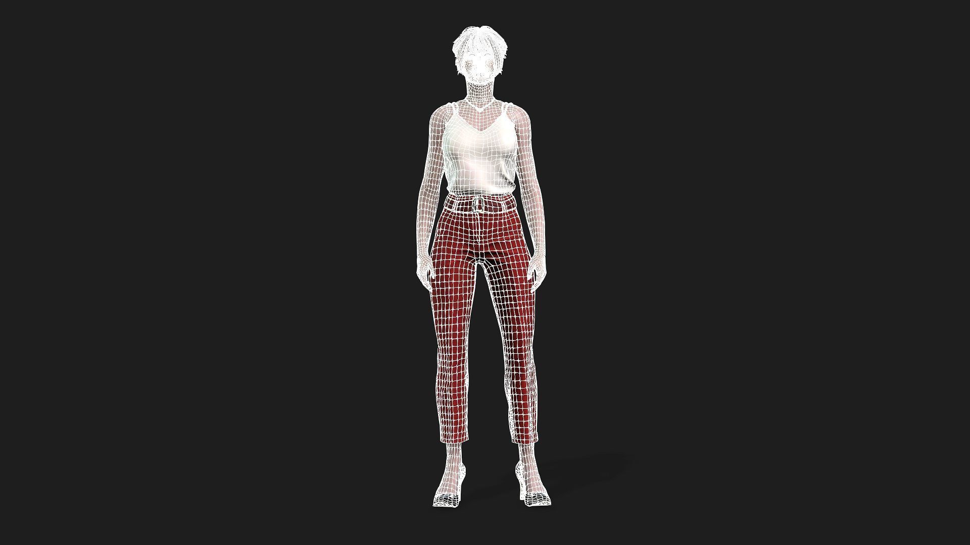 High Quality 3D Model of a Woman 3D model_14