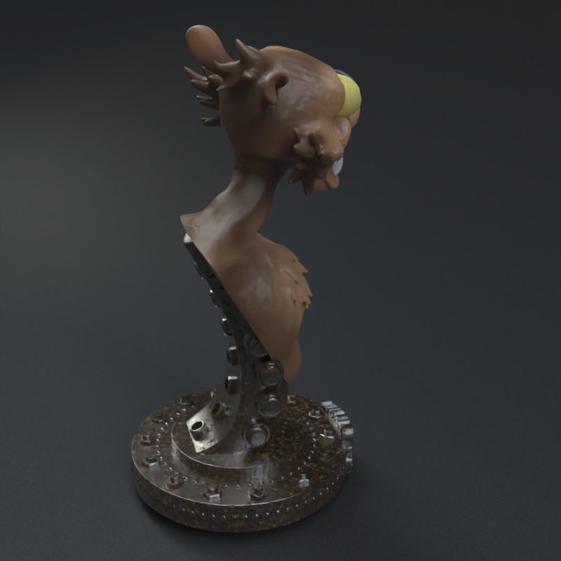 Weasel from Creatures Commandos 3D print model_2