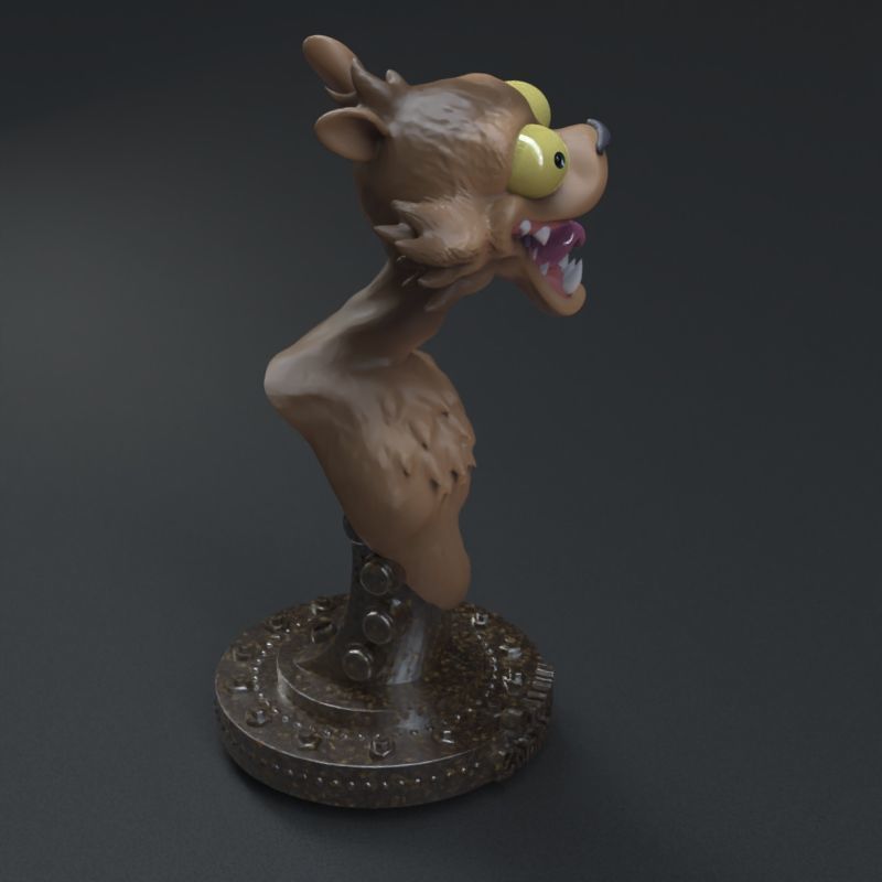 Weasel from Creatures Commandos 3D print model_4