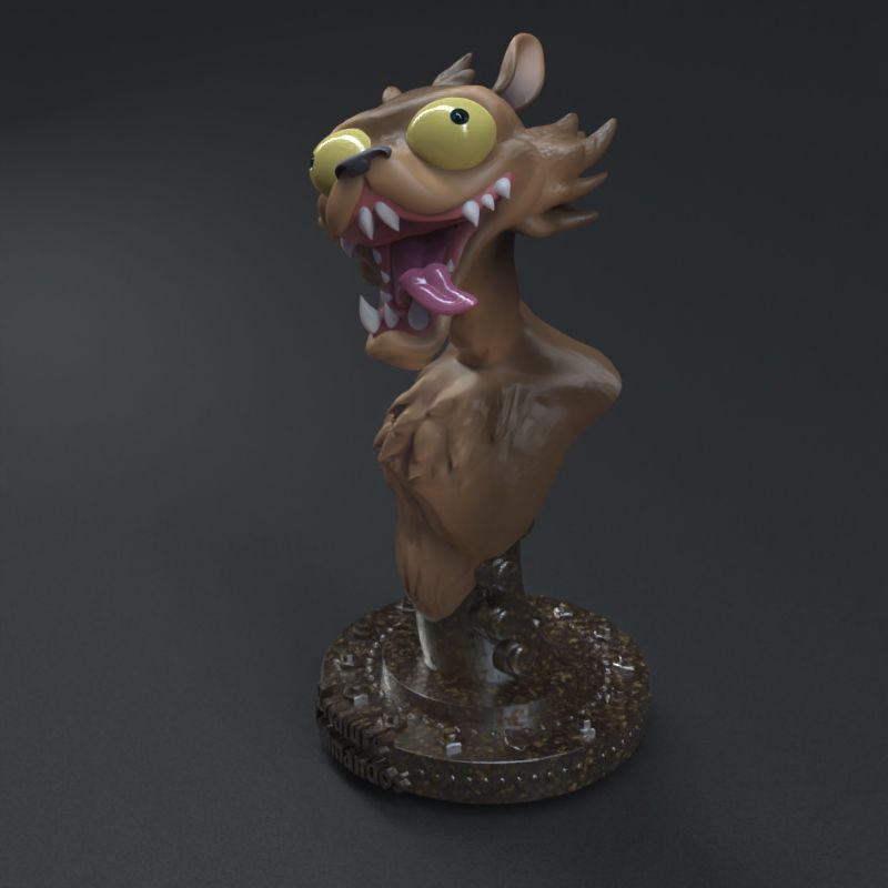 Weasel from Creatures Commandos 3D print model_10