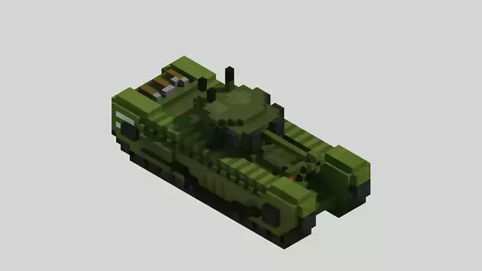 Churchill MK VII Tank Voxel