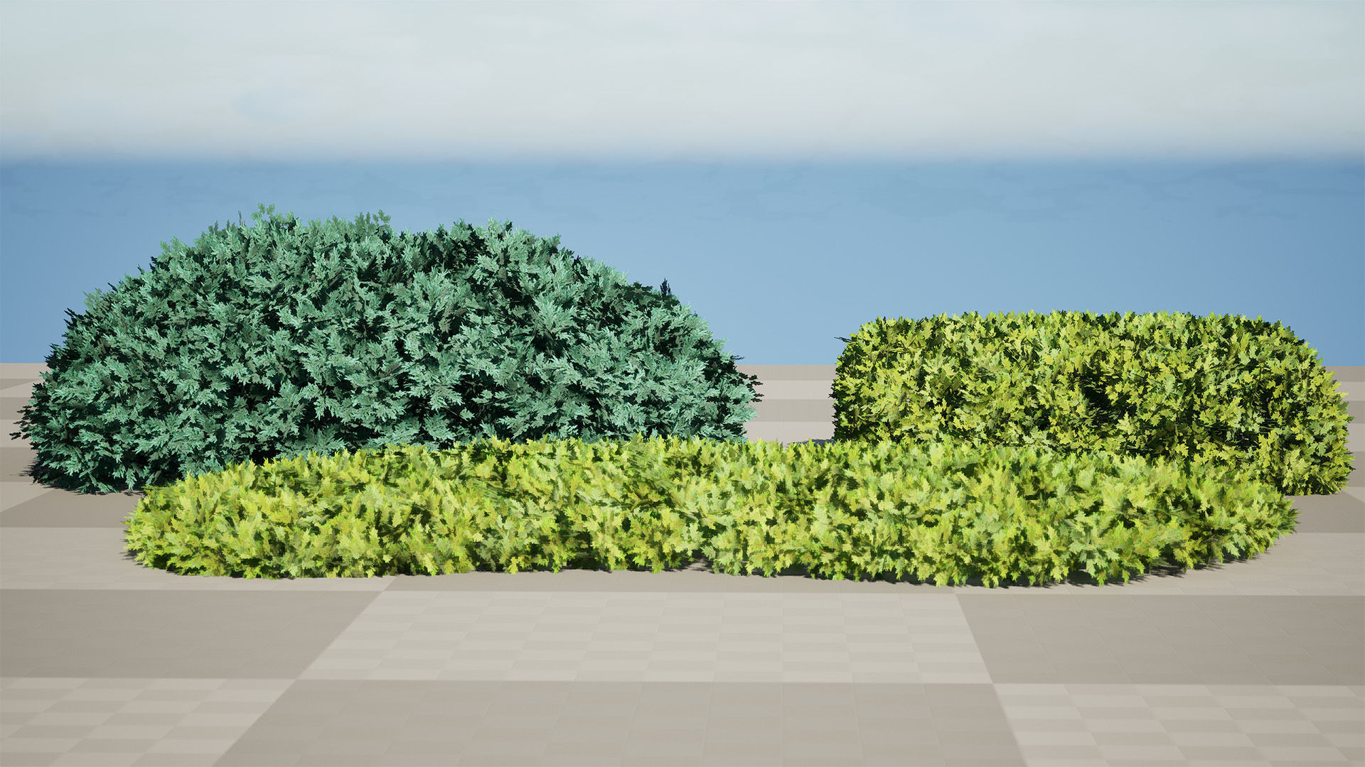 Juniper Bushes 3D Model Low-poly 3D model_3