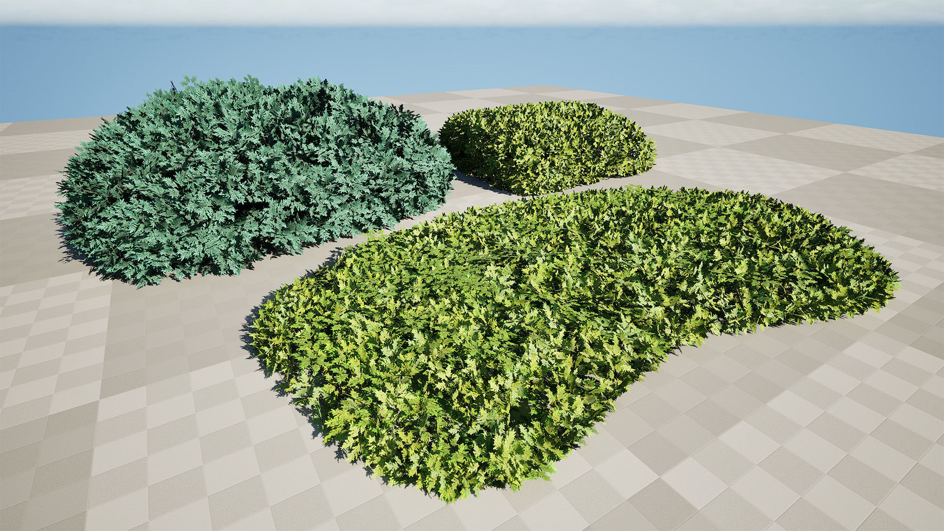 Juniper Bushes 3D Model Low-poly 3D model_4