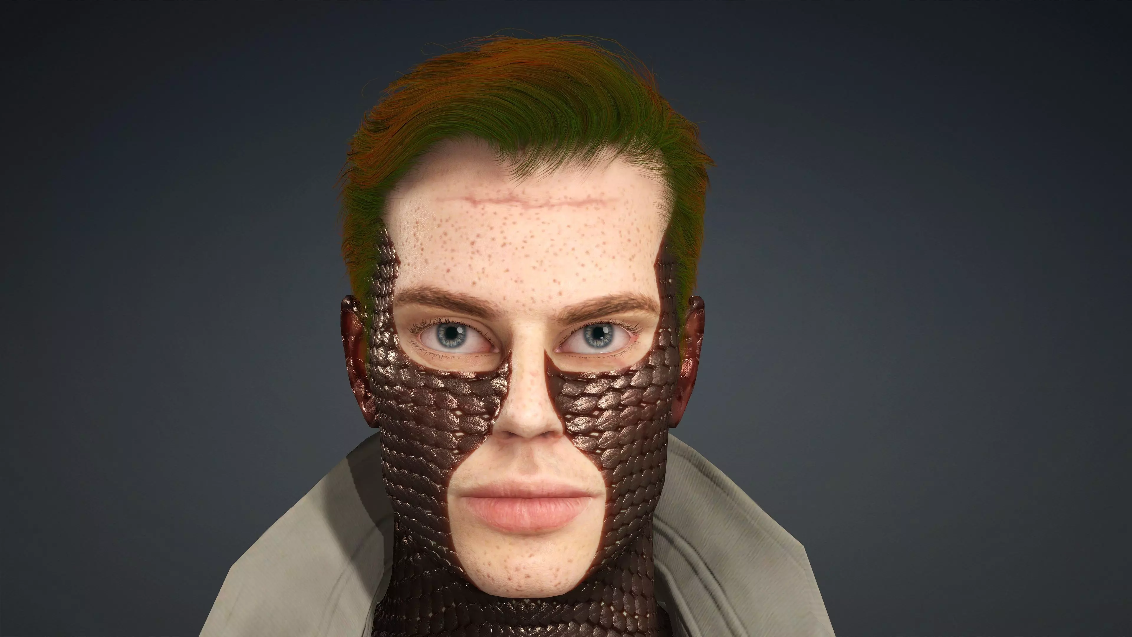 Zahirren son of the king of the jupiter Low-poly 3D model